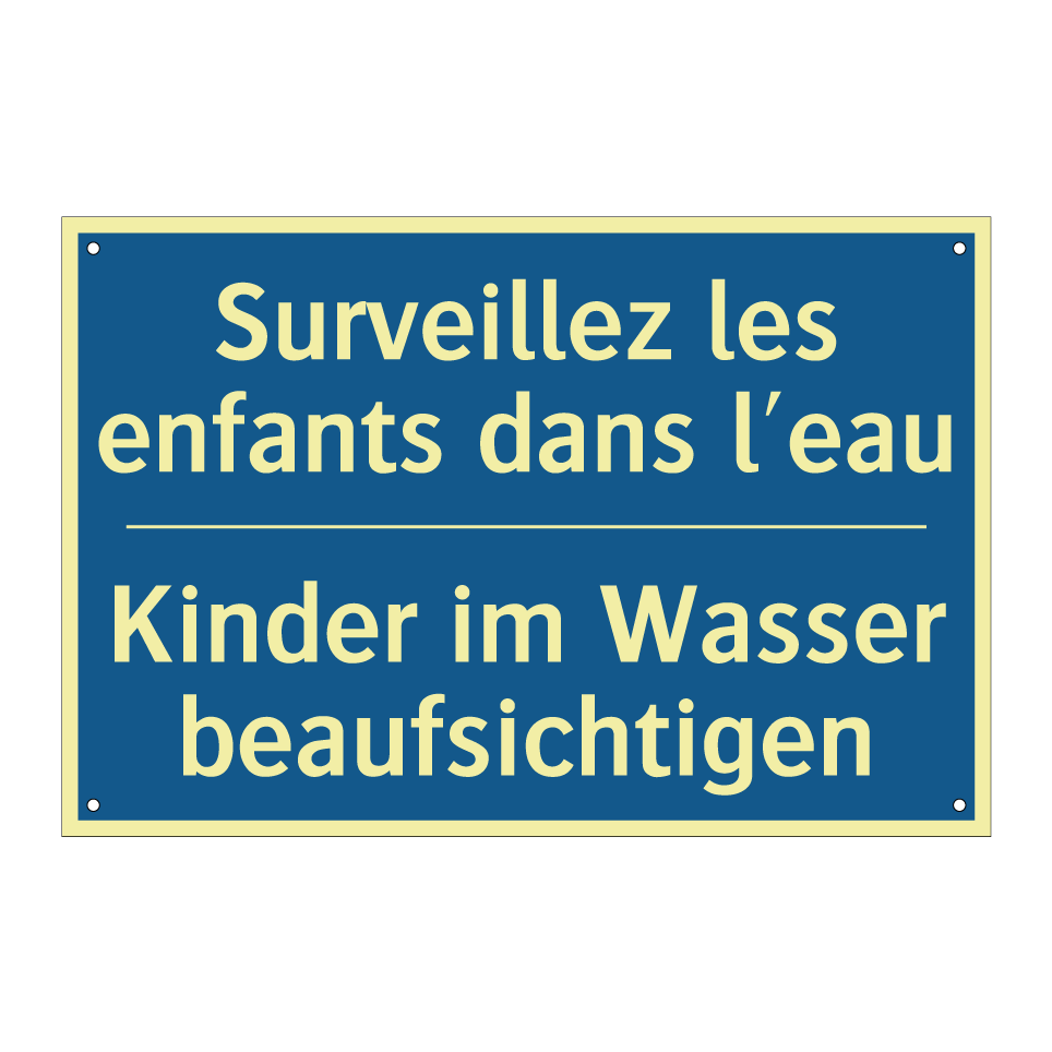 Kinder im Wasser beaufsichtigen /.../ - Surveillez les enfants dans l'eau /.../