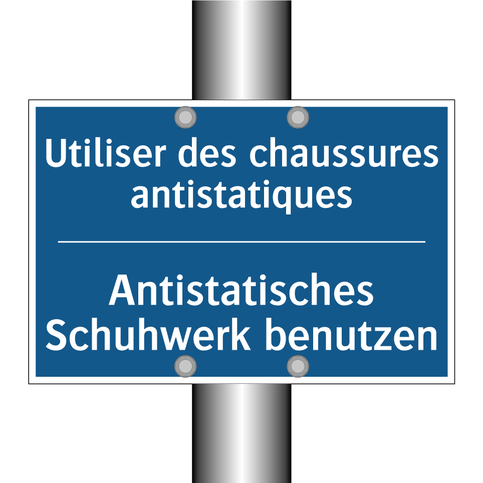 Antistatisches Schuhwerk benutzen /.../ - Utiliser des chaussures antistatiques /.../