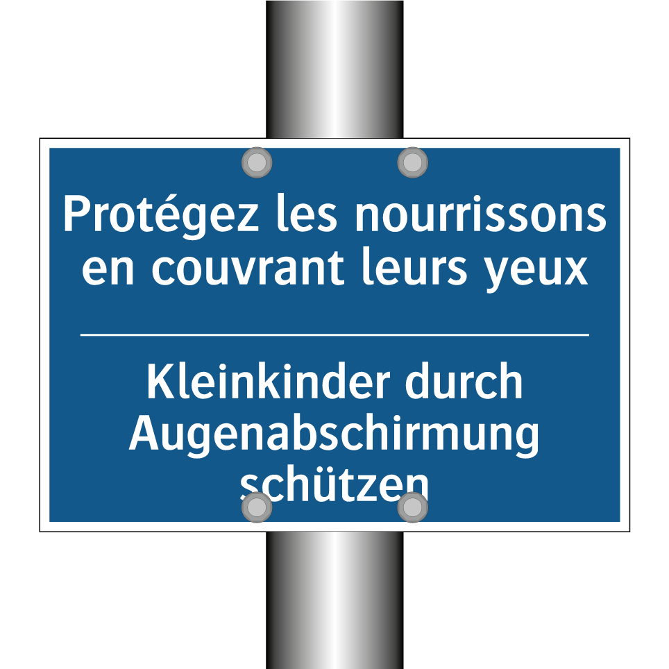 Kleinkinder durch Augenabschirmung  /.../ - Protégez les nourrissons en couvrant  /.../