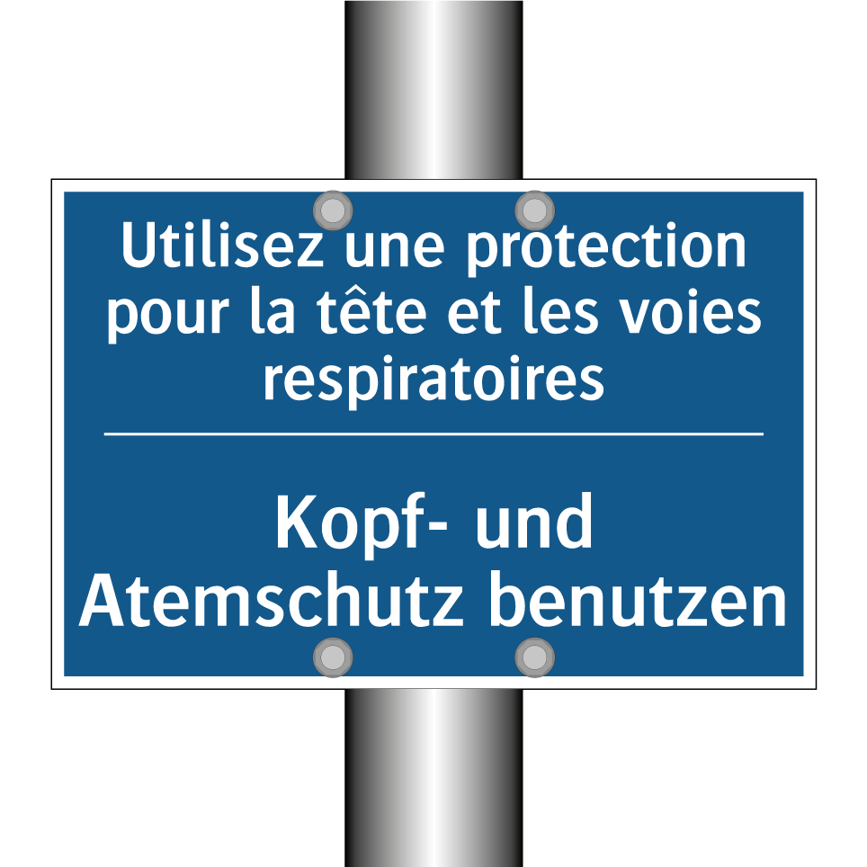 Kopf- und Atemschutz benutzen - Utilisez une protection pour la  /.../