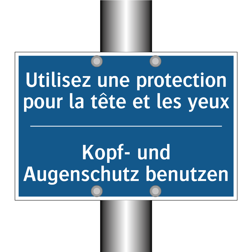 Kopf- und Augenschutz benutzen - Utilisez une protection pour la  /.../