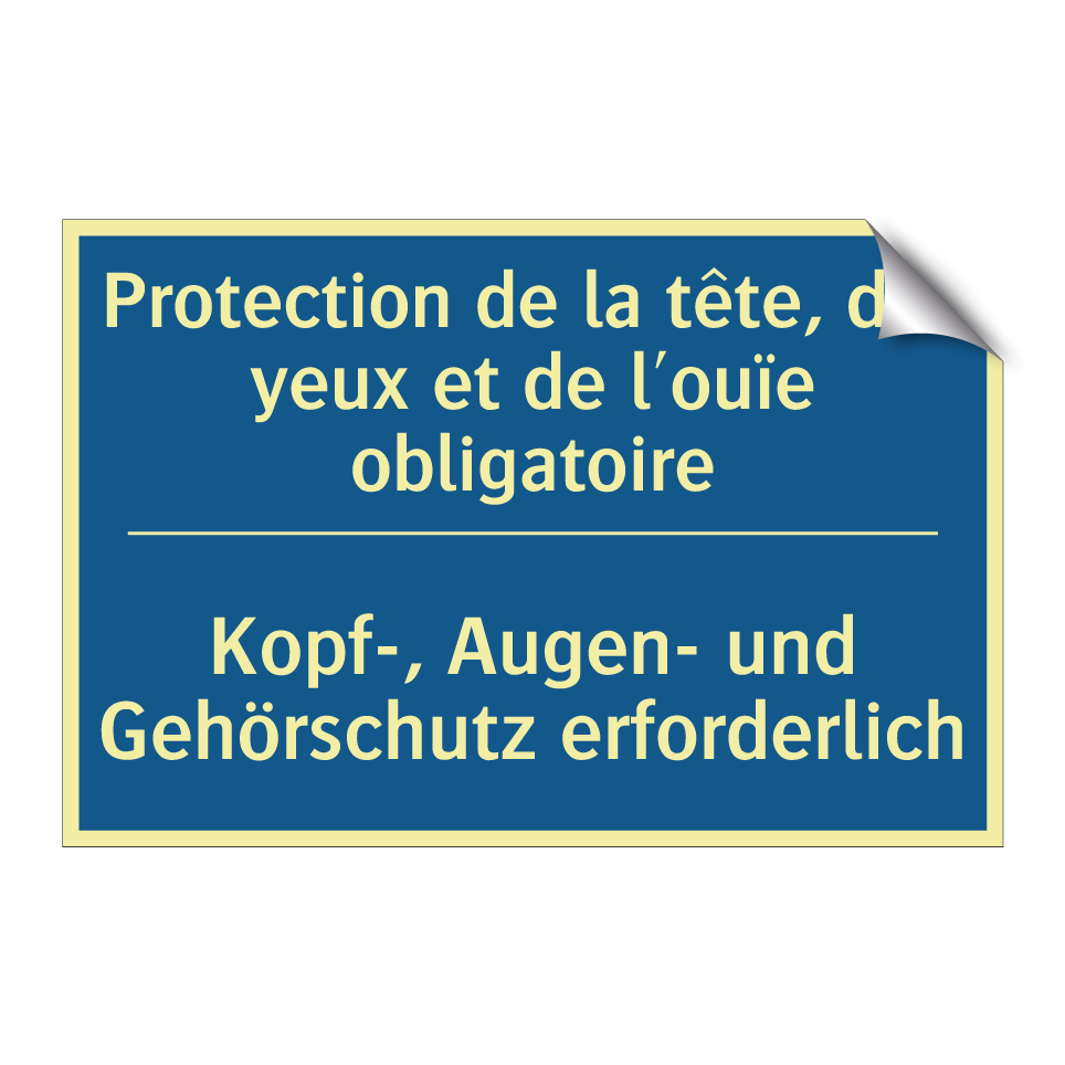 Kopf-, Augen- und Gehörschutz  /.../ - Protection de la tête, des yeux  /.../