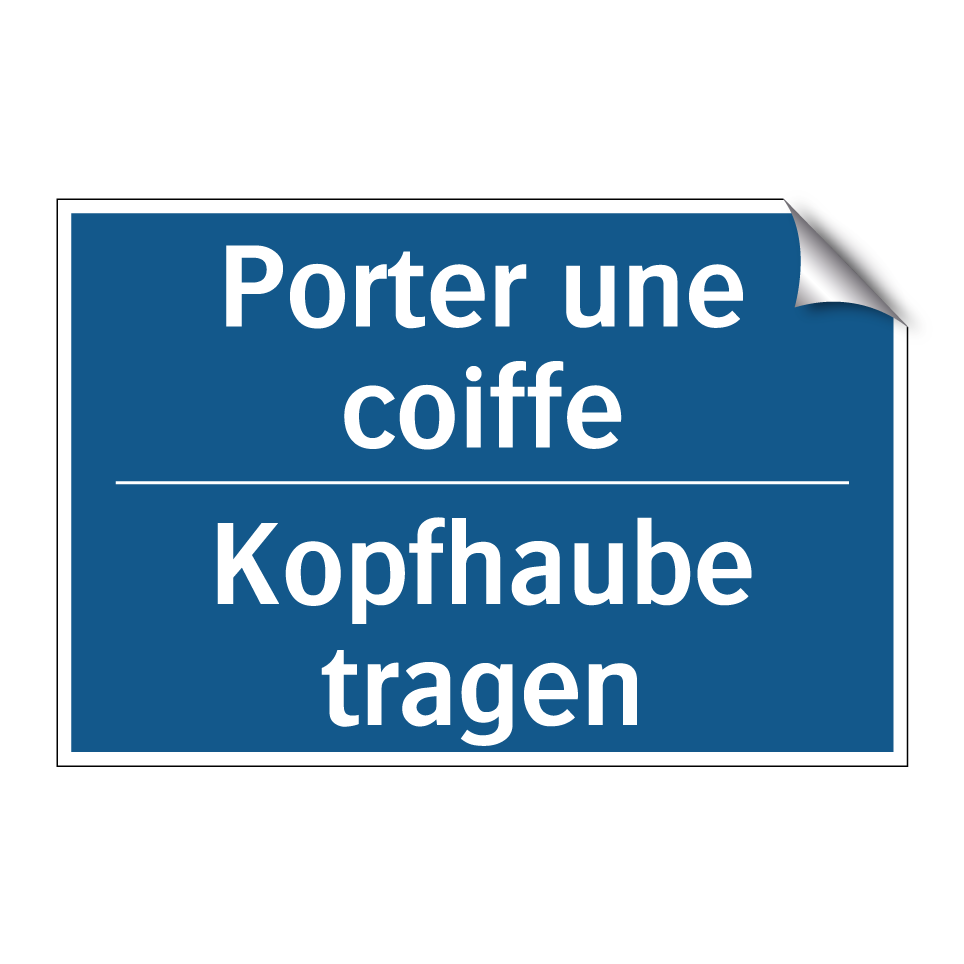 Kopfhaube tragen - Porter une coiffe