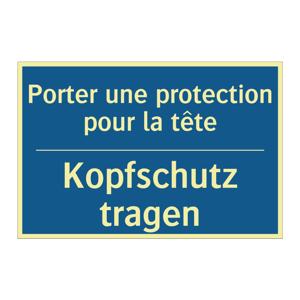 Kopfschutz tragen - Porter une protection pour la  /.../