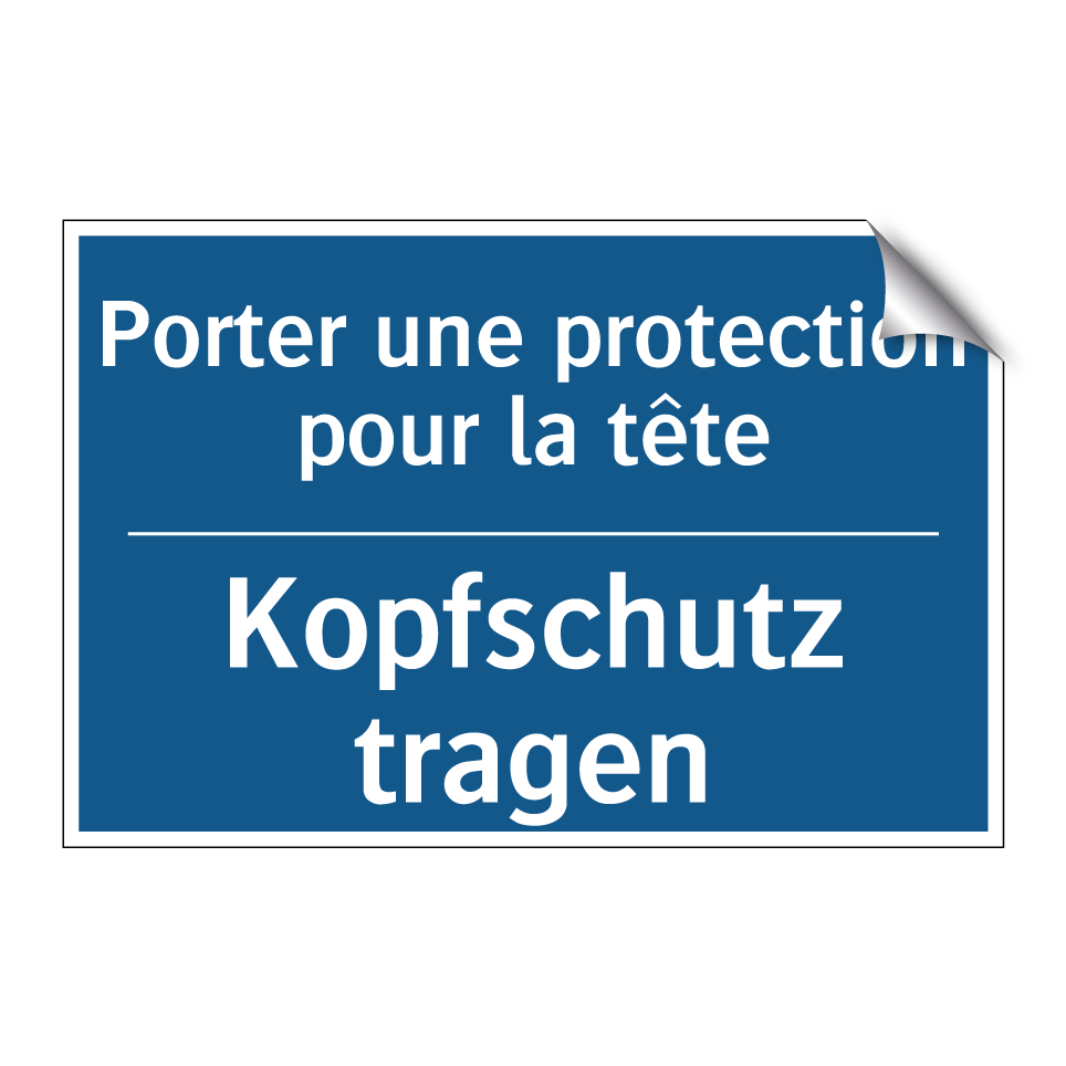 Kopfschutz tragen - Porter une protection pour la  /.../