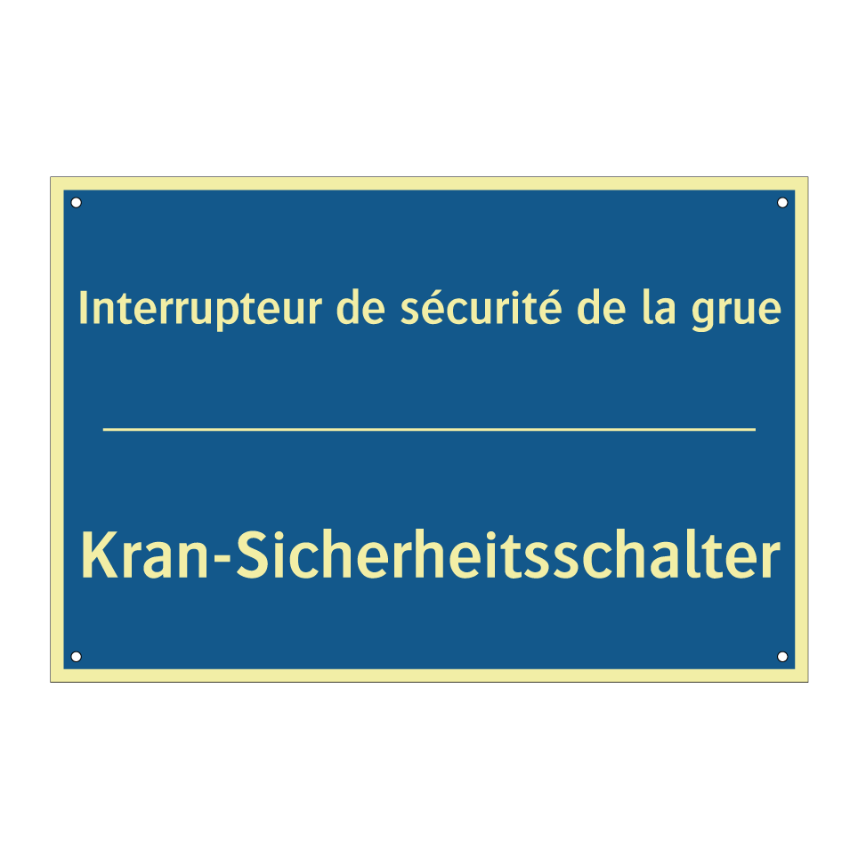 Kran-Sicherheitsschalter - Interrupteur de sécurité de la  /.../