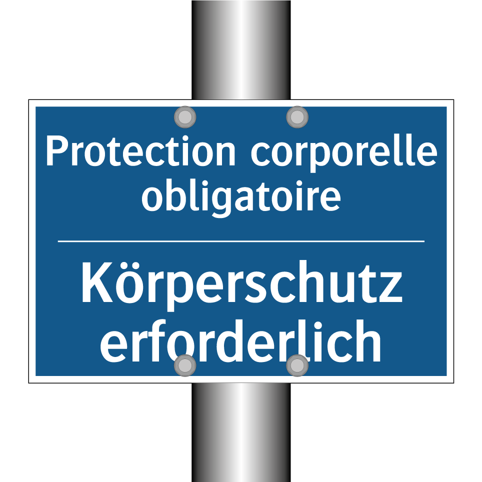 Körperschutz erforderlich - Protection corporelle obligatoire /.../