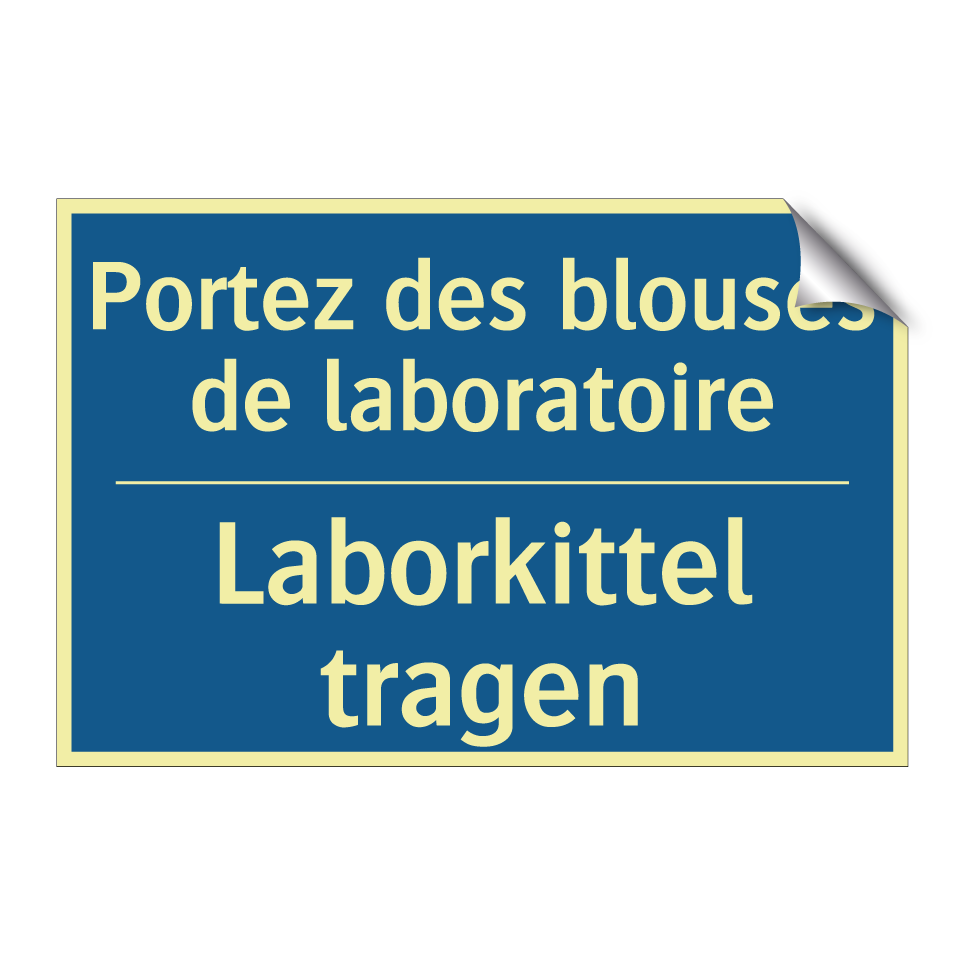 Laborkittel tragen - Portez des blouses de laboratoire /.../
