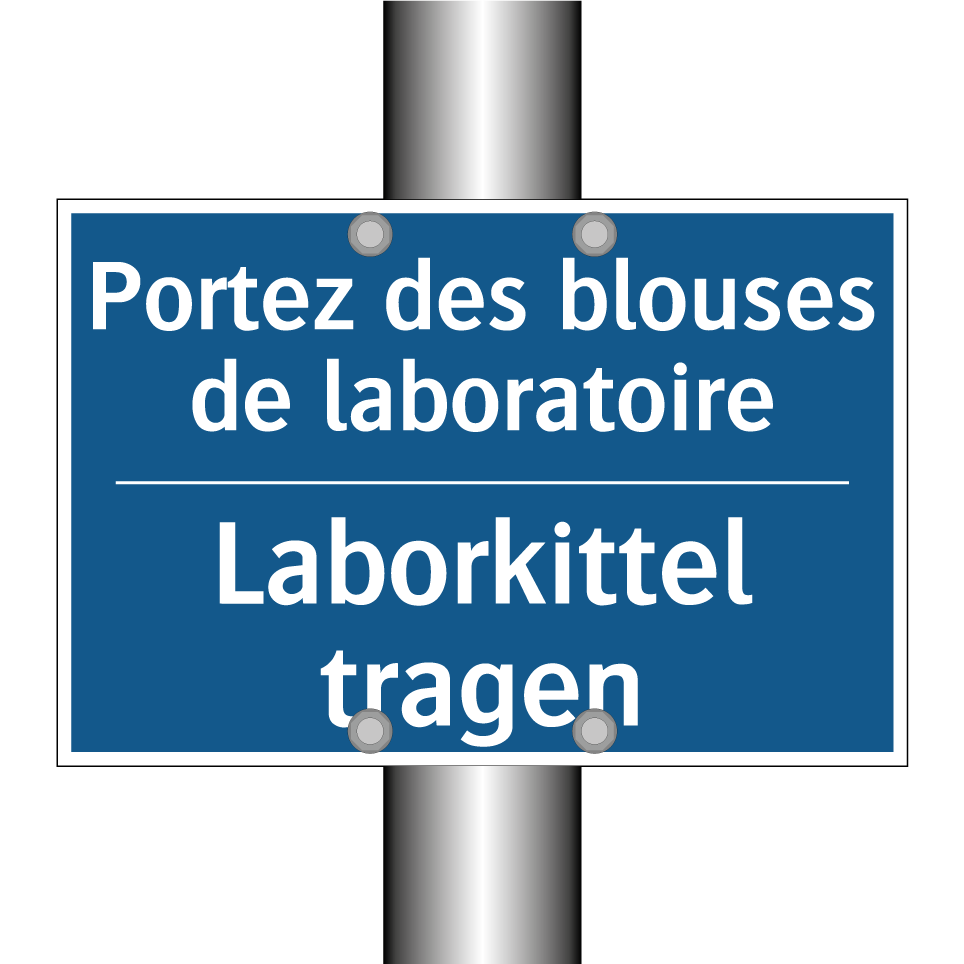 Laborkittel tragen - Portez des blouses de laboratoire /.../