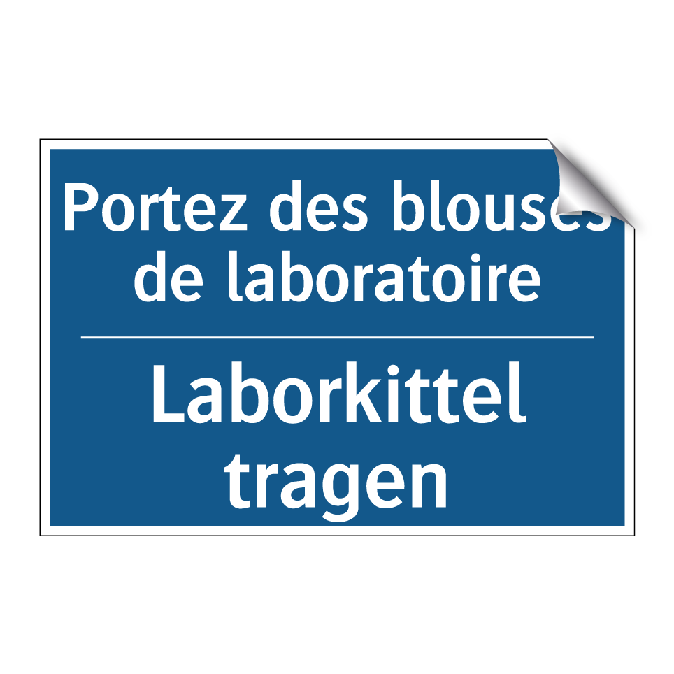 Laborkittel tragen - Portez des blouses de laboratoire /.../