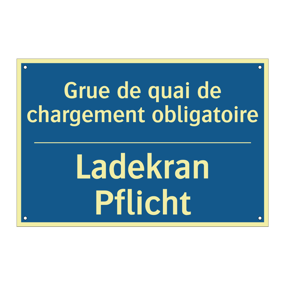 Ladekran Pflicht - Grue de quai de chargement obligatoire /.../