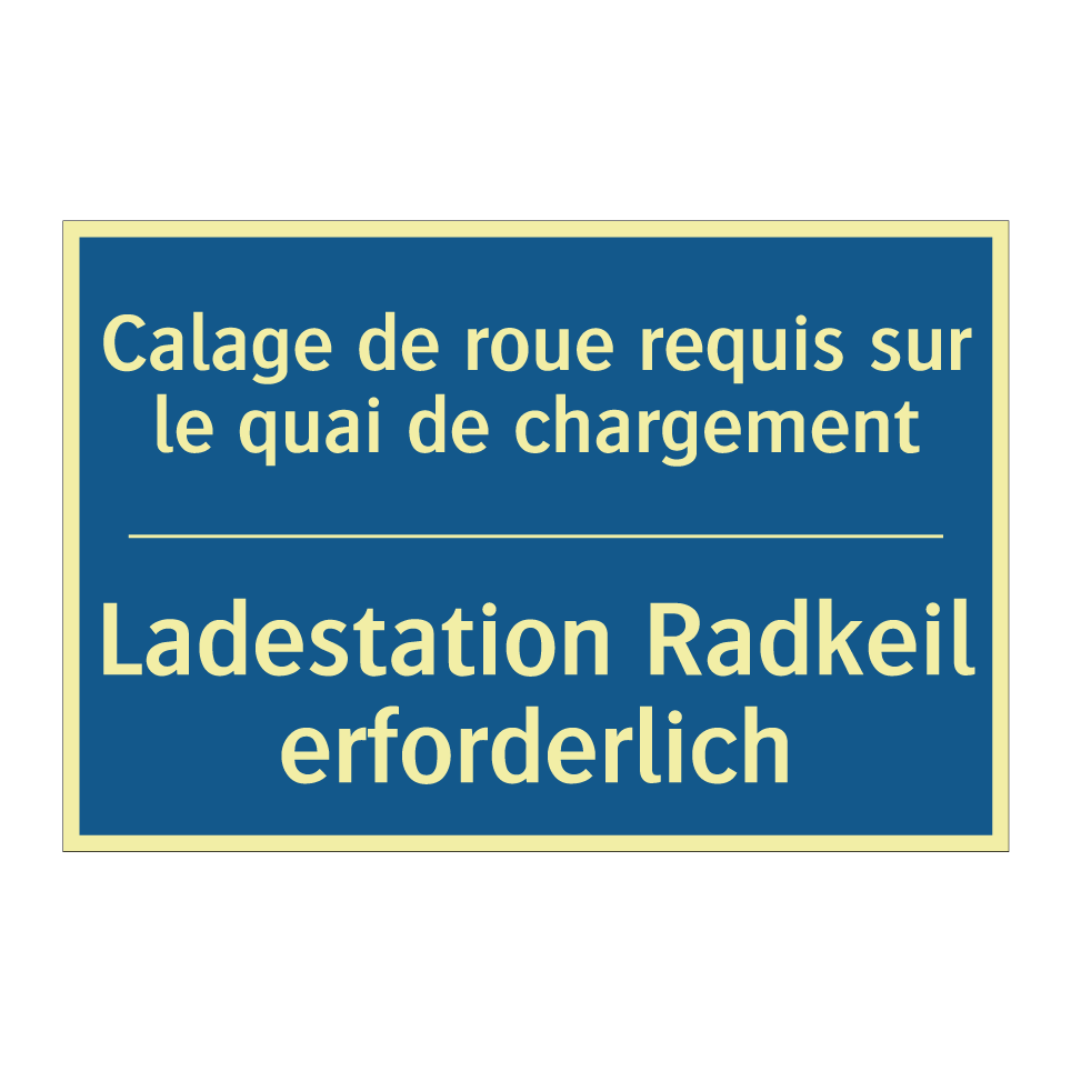 Ladestation Radkeil erforderlich /.../ - Calage de roue requis sur le quai  /.../