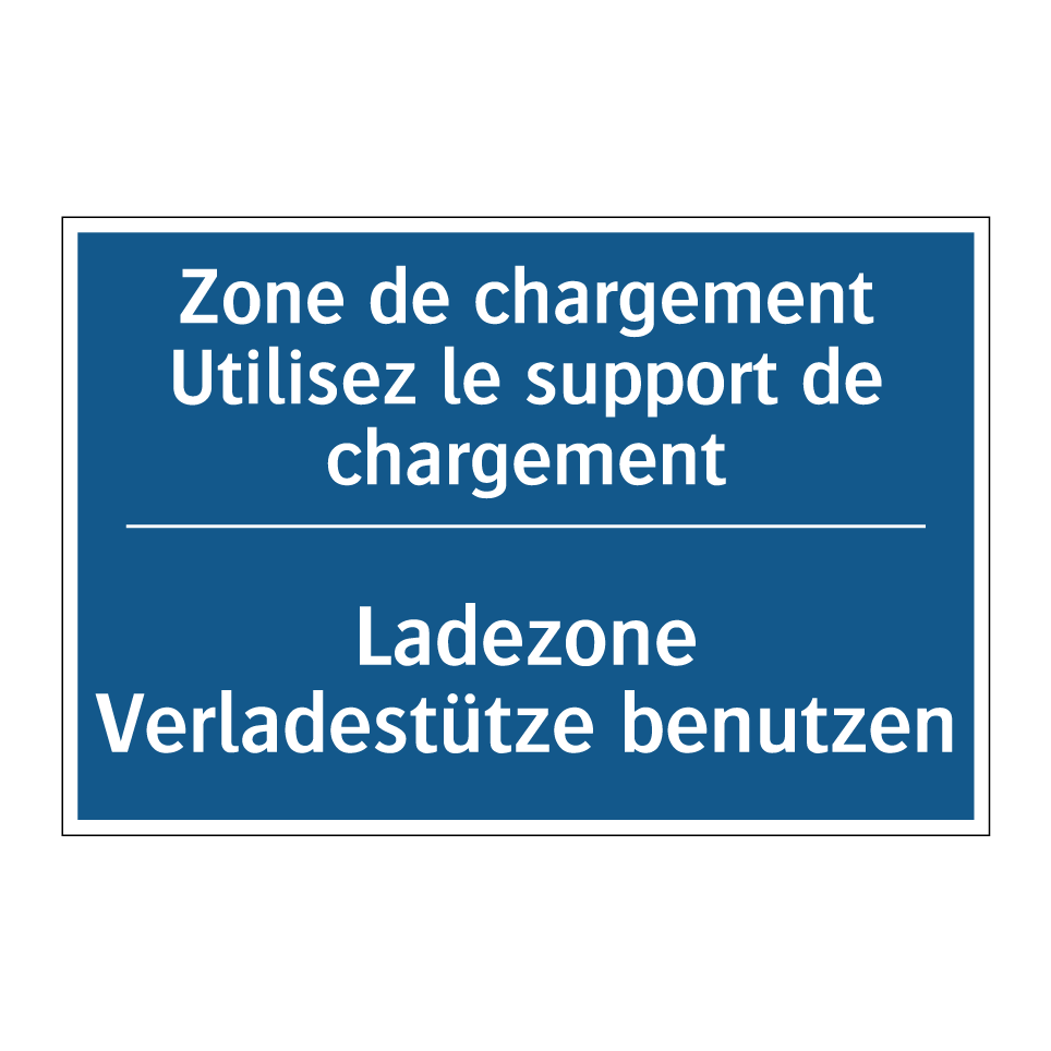 Ladezone Verladestütze benutzen /.../ - Zone de chargement Utilisez le  /.../