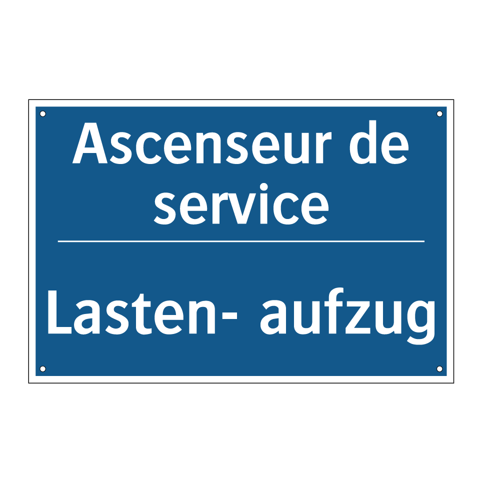 Lasten- aufzug - Ascenseur de service