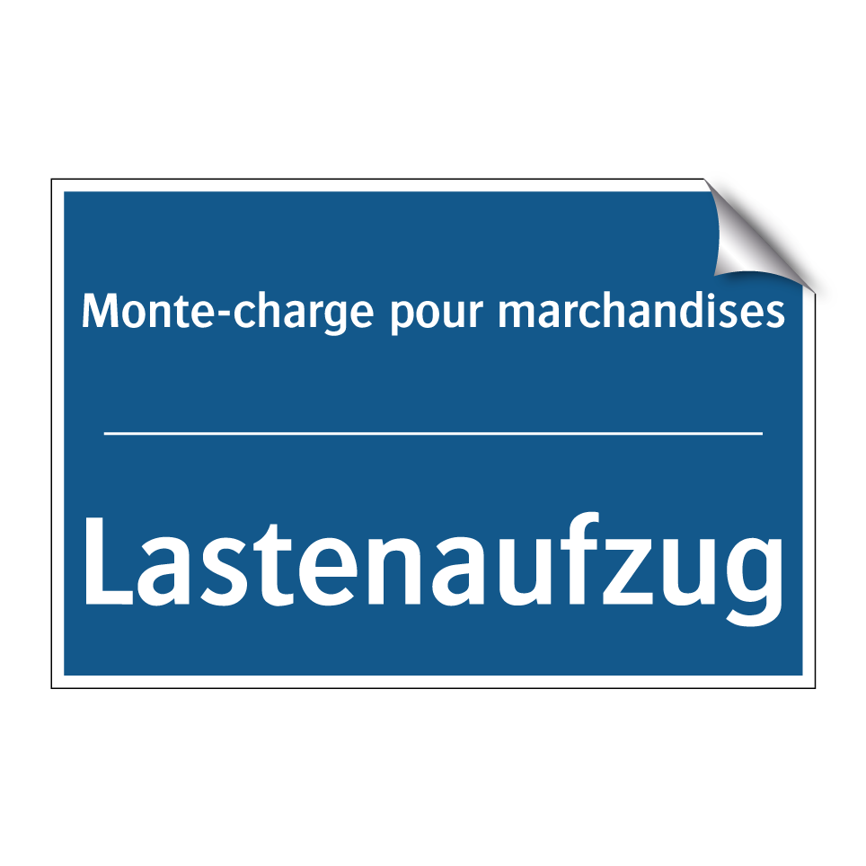 Lastenaufzug - Monte-charge pour marchandises