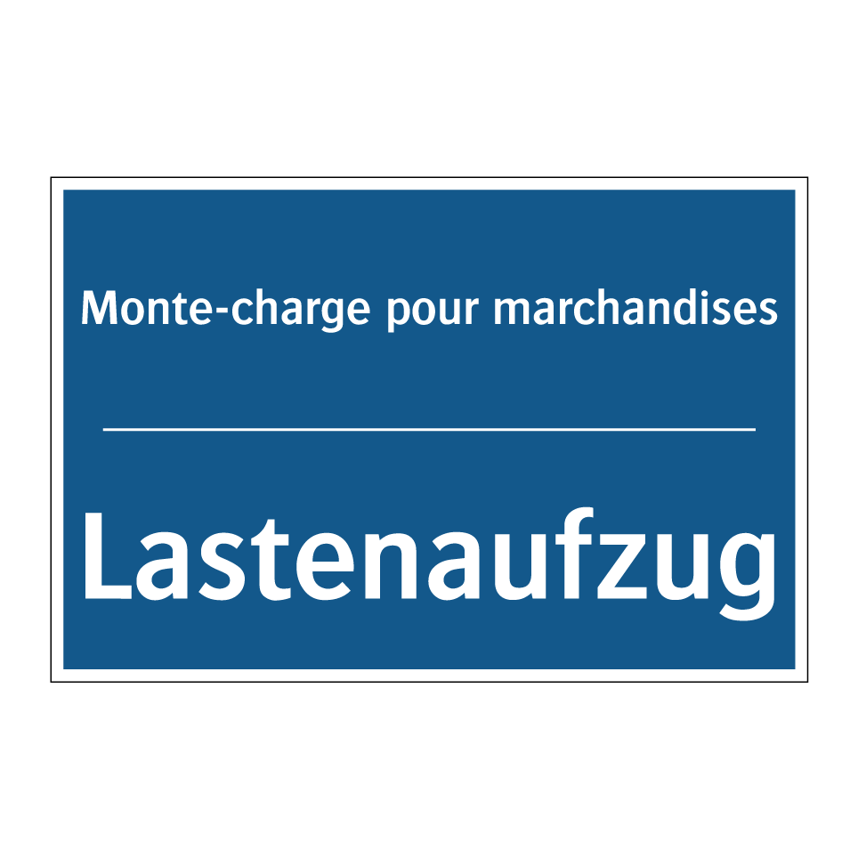 Lastenaufzug - Monte-charge pour marchandises