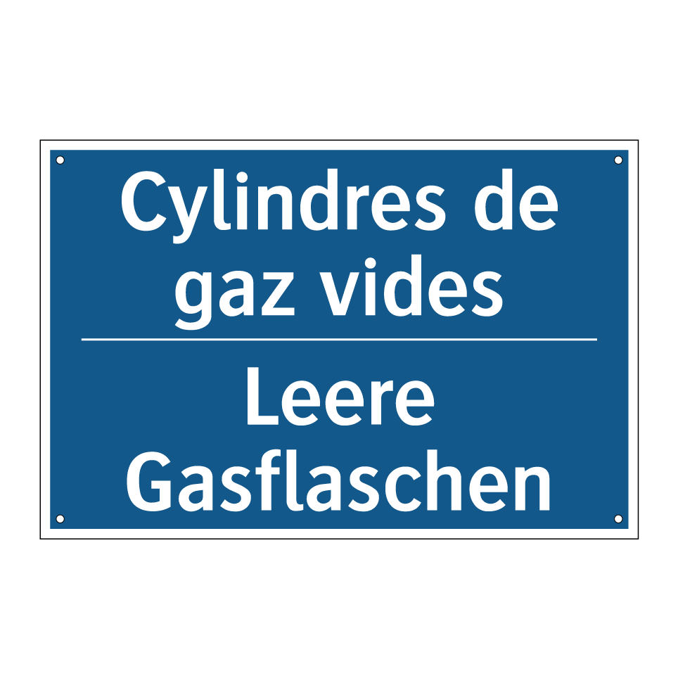 Leere Gasflaschen - Cylindres de gaz vides