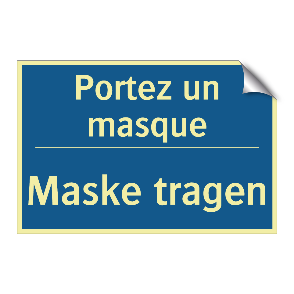 Maske tragen - Portez un masque