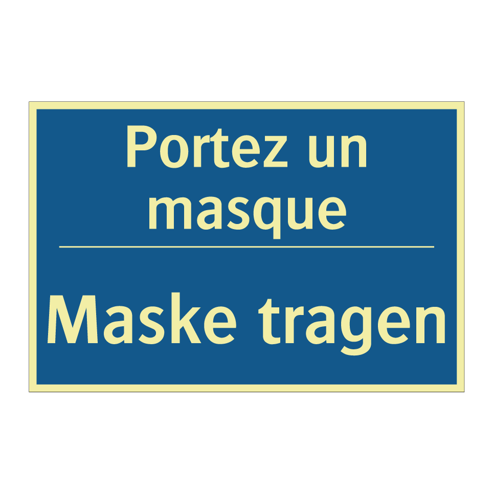 Maske tragen - Portez un masque