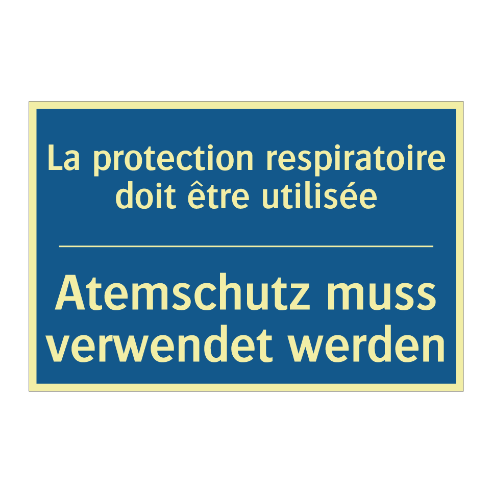 Atemschutz muss verwendet werden /.../ - La protection respiratoire doit  /.../