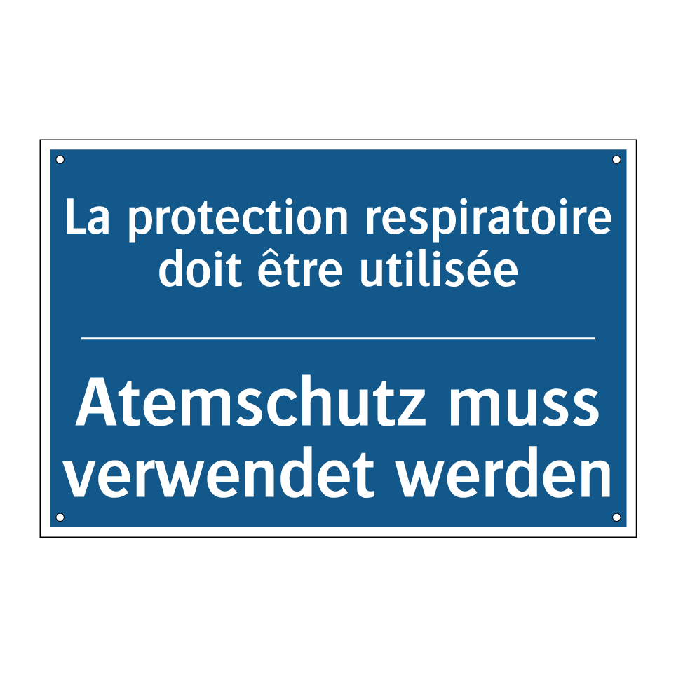Atemschutz muss verwendet werden /.../ - La protection respiratoire doit  /.../