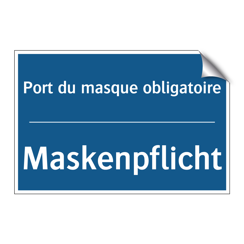 Maskenpflicht - Port du masque obligatoire