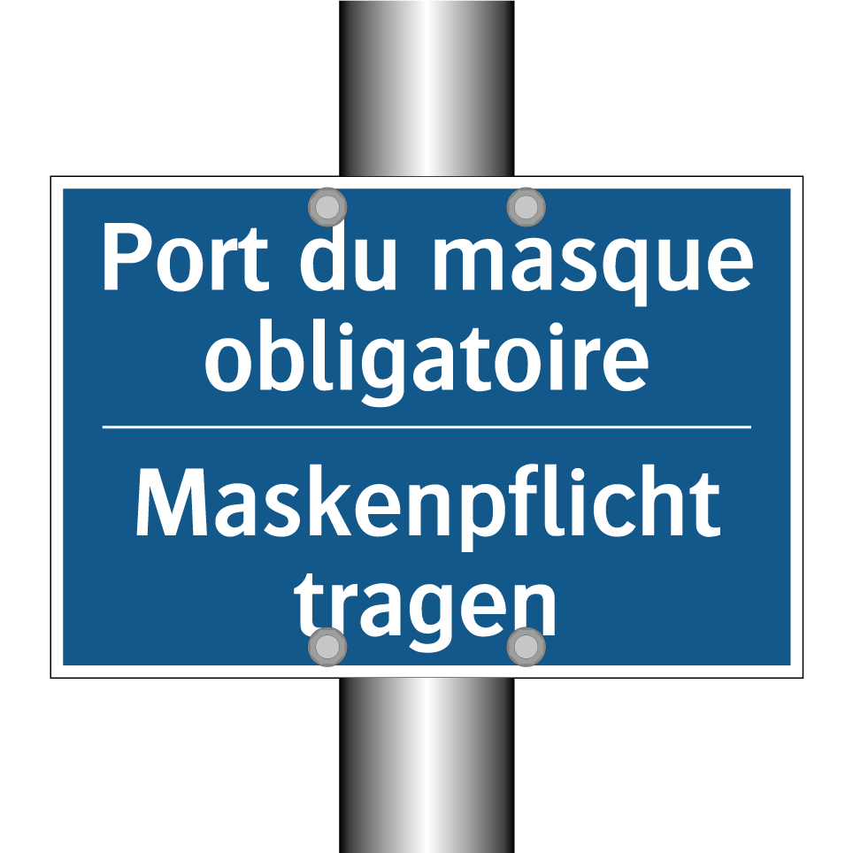 Maskenpflicht tragen - Port du masque obligatoire