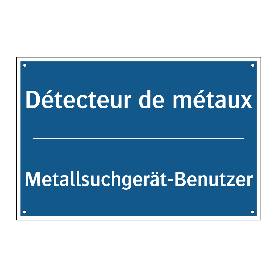Metallsuchgerät-Benutzer - Détecteur de métaux