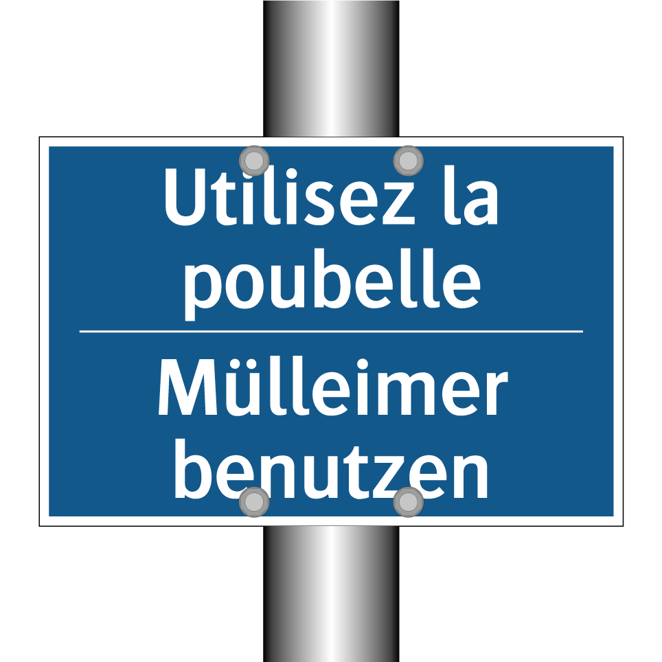 Mülleimer benutzen - Utilisez la poubelle