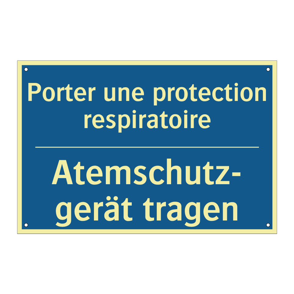 Atemschutz- gerät tragen - Porter une protection respiratoire /.../