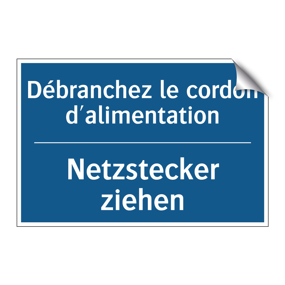 Netzstecker ziehen - Débranchez le cordon d'alimentation /.../