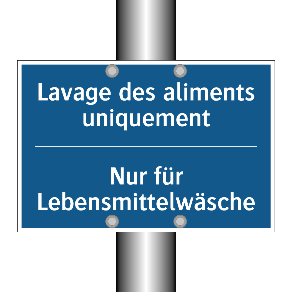 Nur für Lebensmittelwäsche - Lavage des aliments uniquement