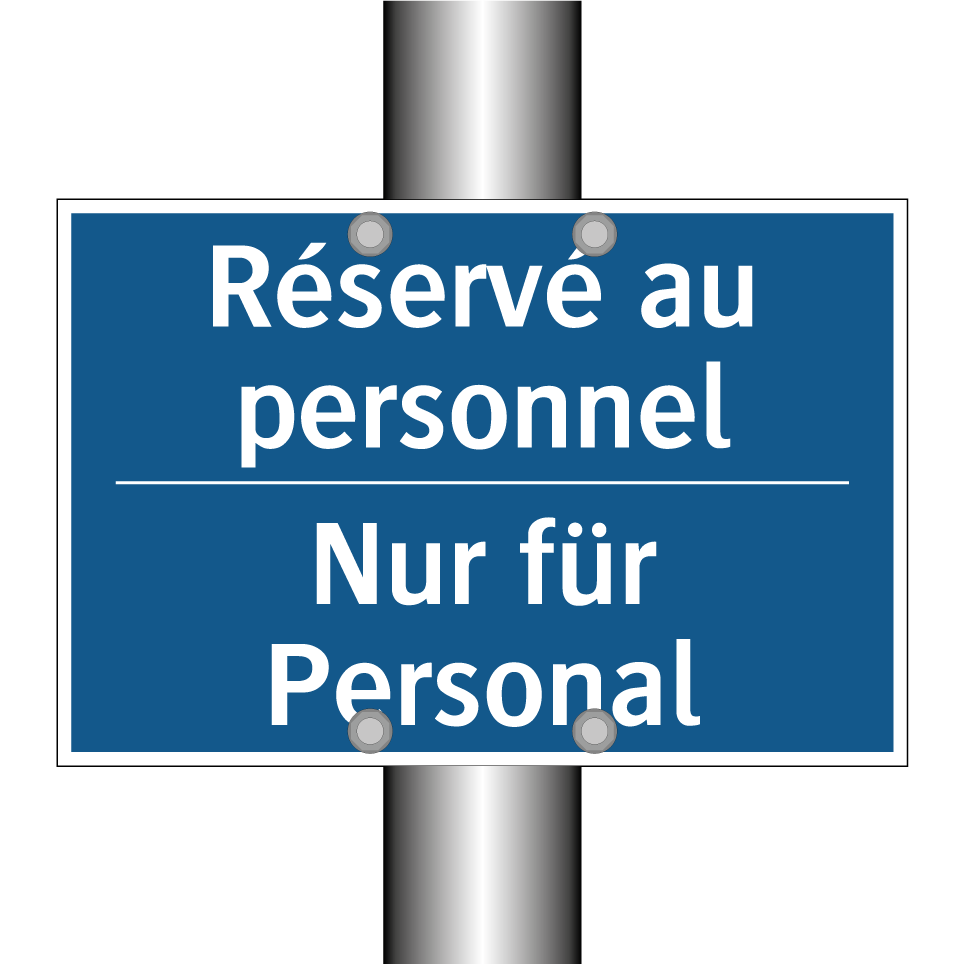 Nur für Personal - Réservé au personnel