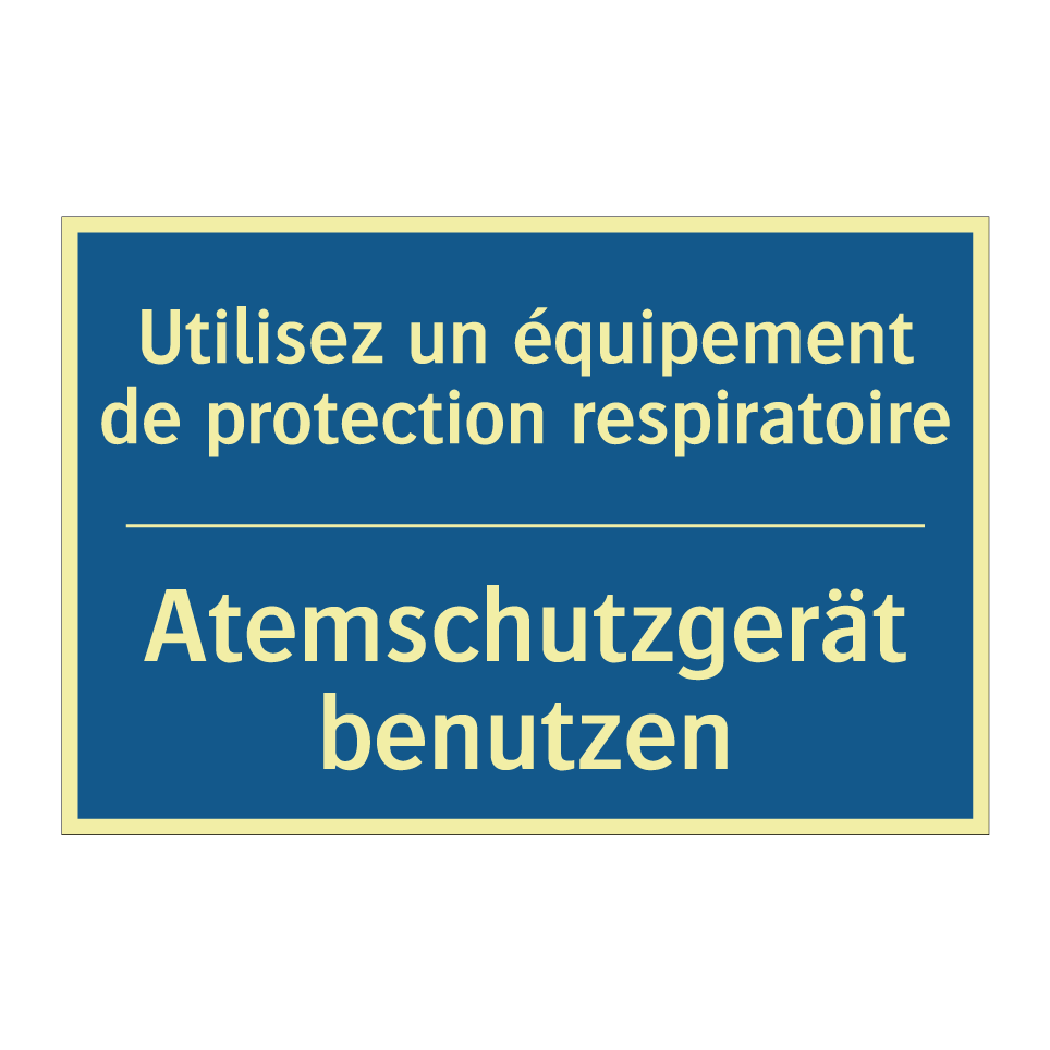Atemschutzgerät benutzen - Utilisez un équipement de protection  /.../