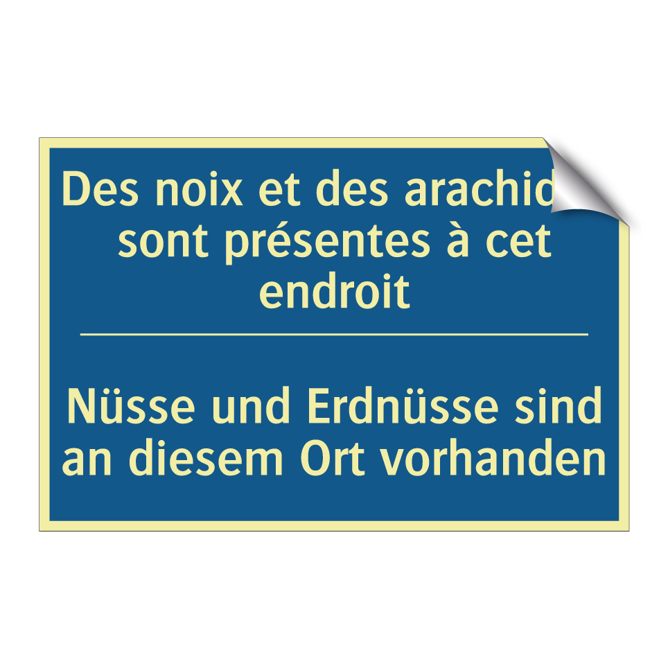 Nüsse und Erdnüsse sind an diesem  /.../ - Des noix et des arachides sont  /.../
