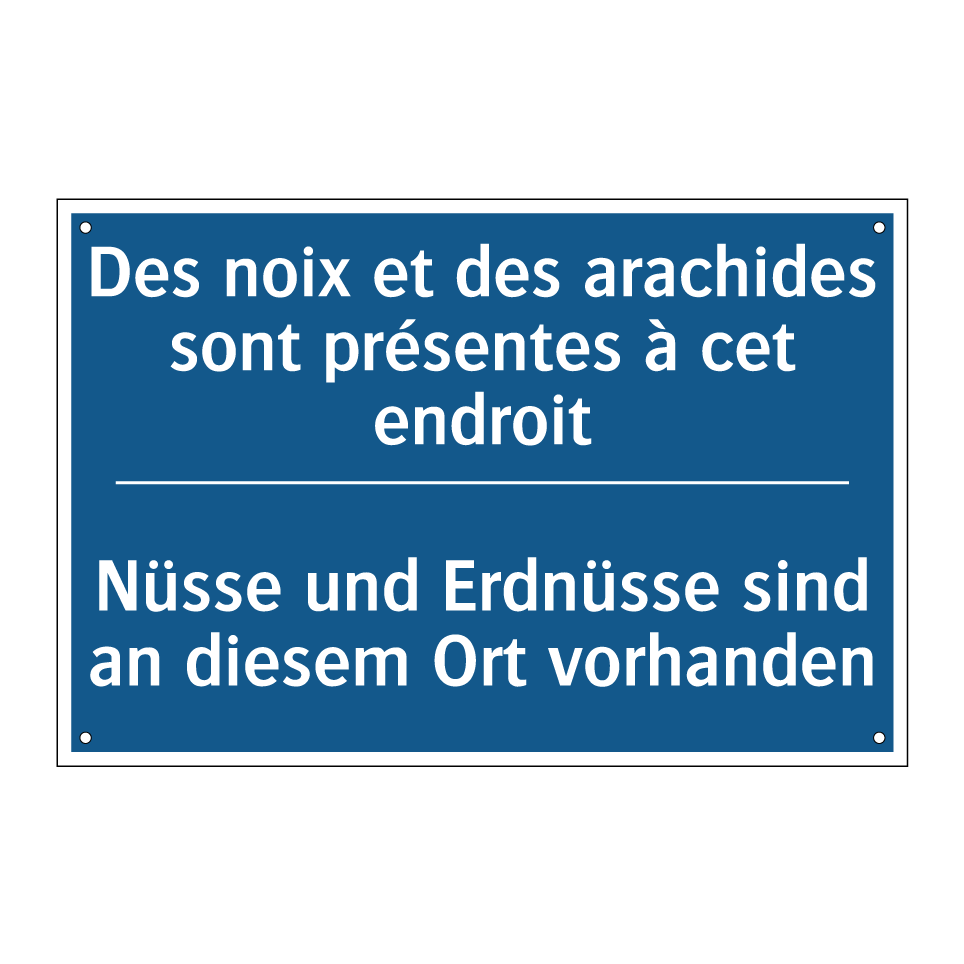 Nüsse und Erdnüsse sind an diesem  /.../ - Des noix et des arachides sont  /.../