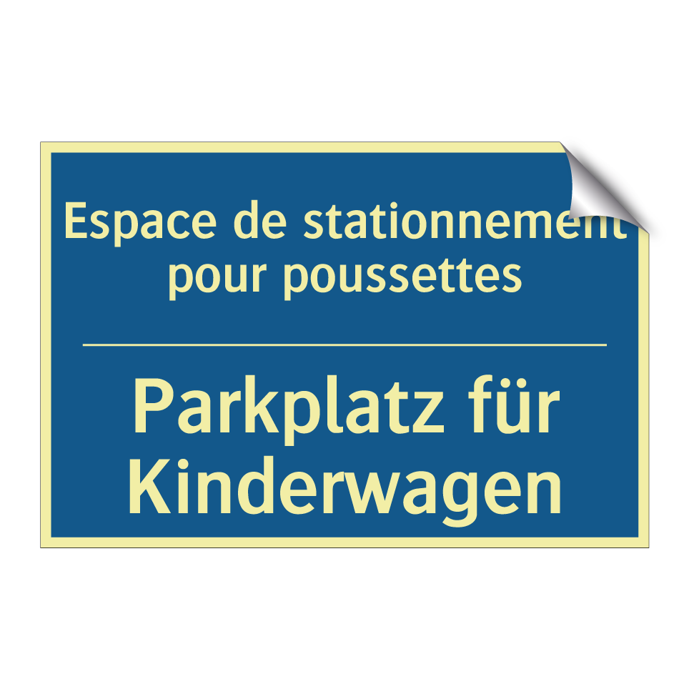 Parkplatz für Kinderwagen - Espace de stationnement pour poussettes /.../