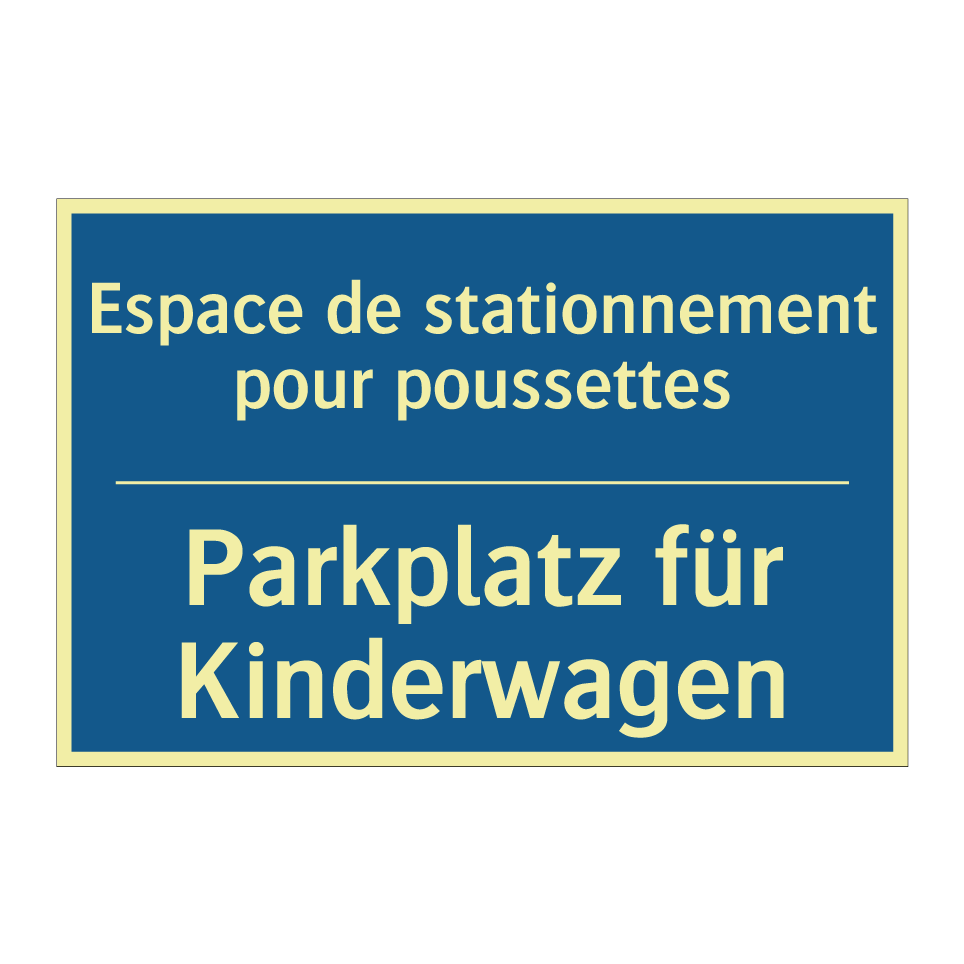 Parkplatz für Kinderwagen - Espace de stationnement pour poussettes /.../