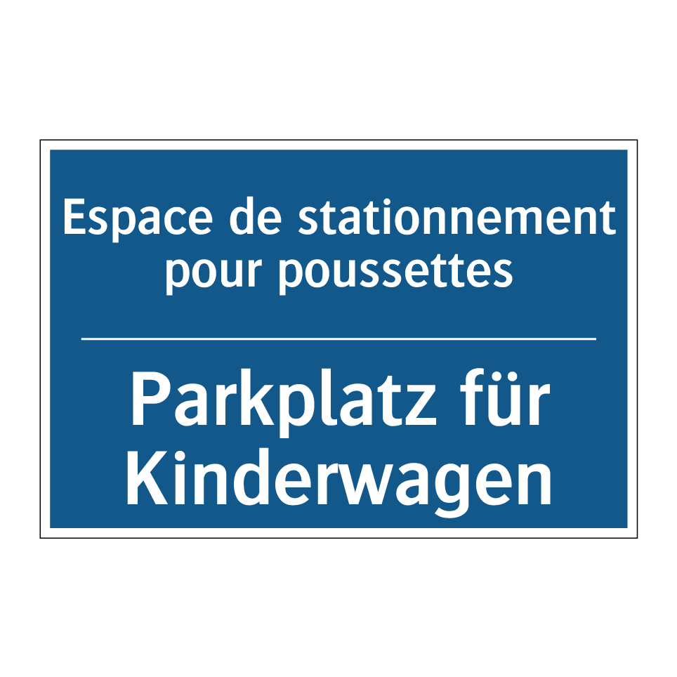 Parkplatz für Kinderwagen - Espace de stationnement pour poussettes /.../