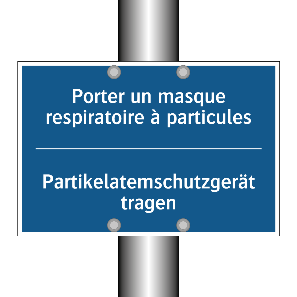 Partikelatemschutzgerät tragen - Porter un masque respiratoire  /.../