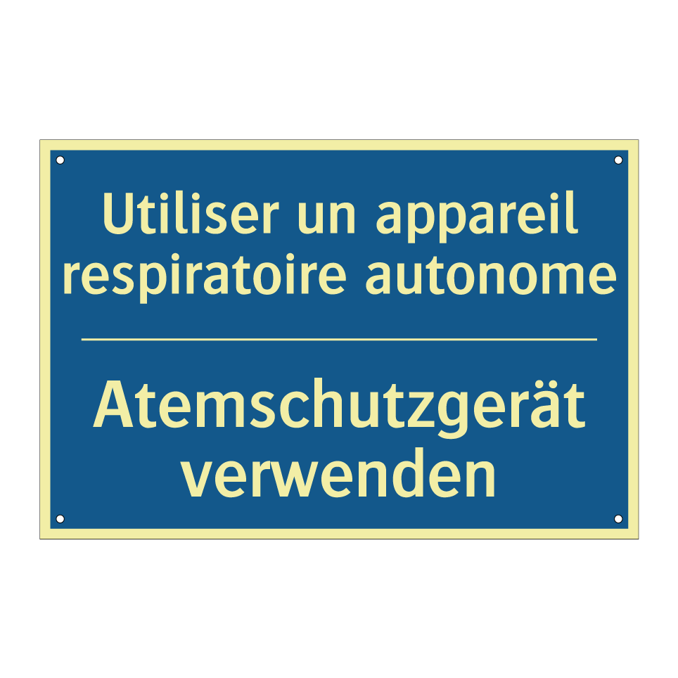 Atemschutzgerät verwenden - Utiliser un appareil respiratoire  /.../