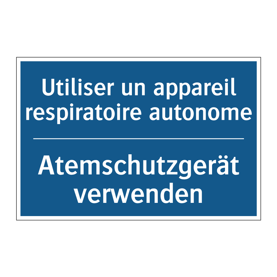 Atemschutzgerät verwenden - Utiliser un appareil respiratoire  /.../