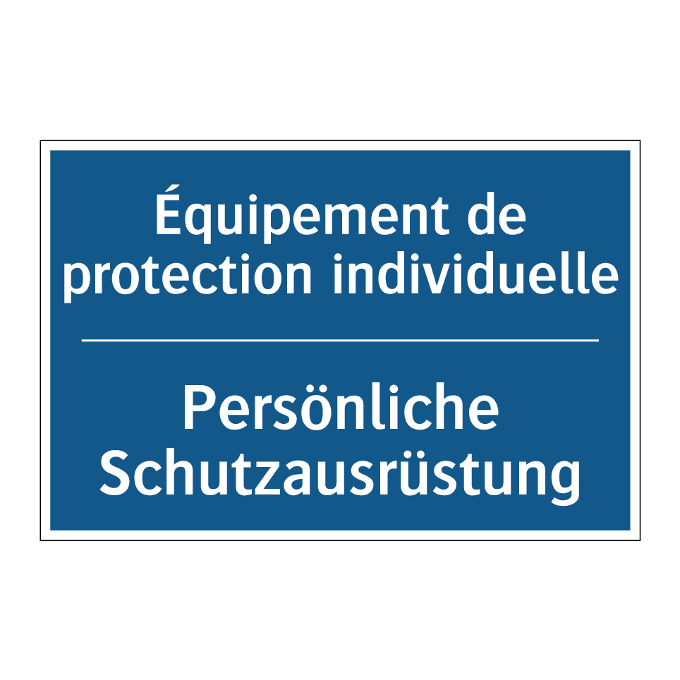 Persönliche Schutzausrüstung - Équipement de protection individuelle /.../