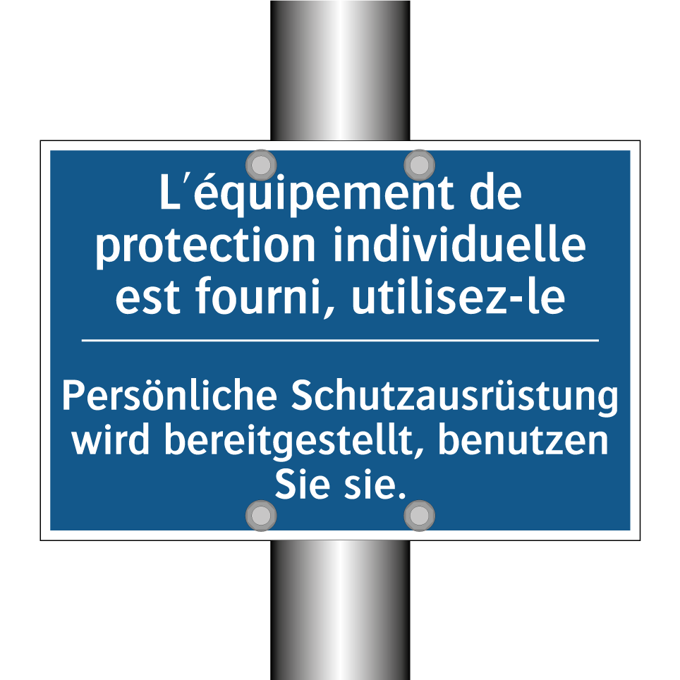 Persönliche Schutzausrüstung wird  /.../ - L'équipement de protection individuelle  /.../