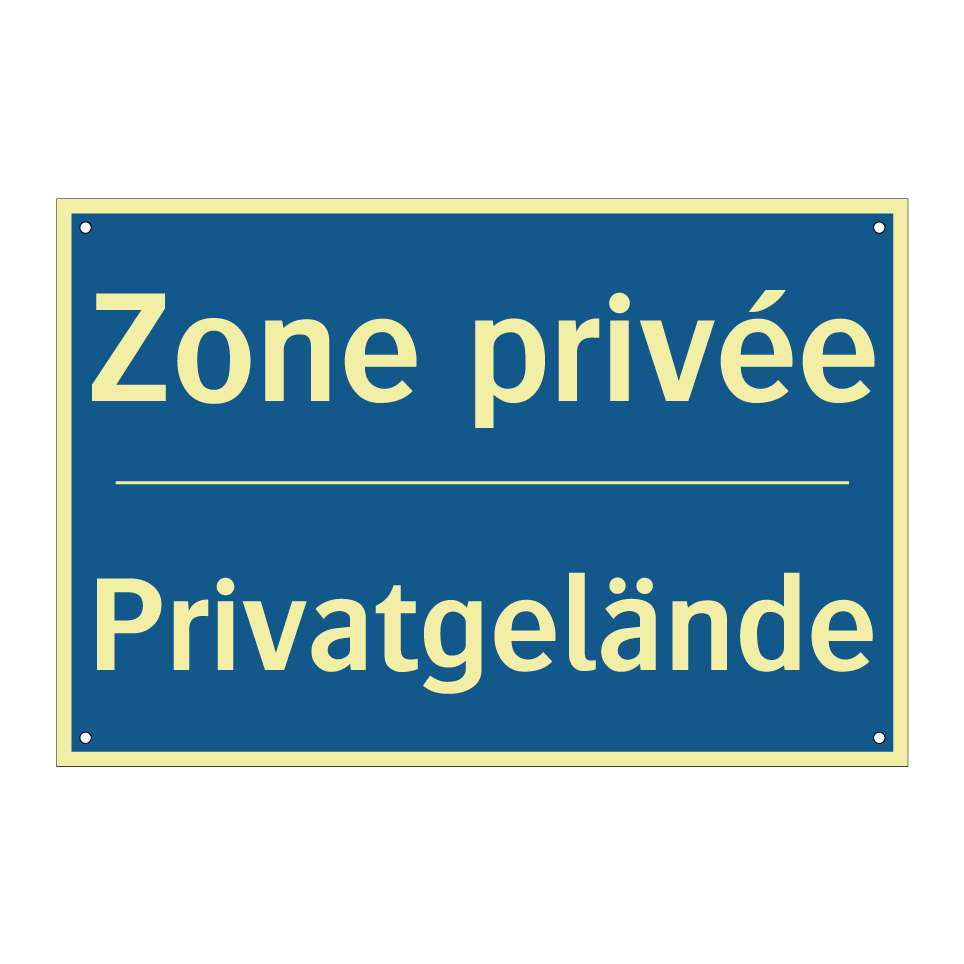 Privatgelände - Zone privée