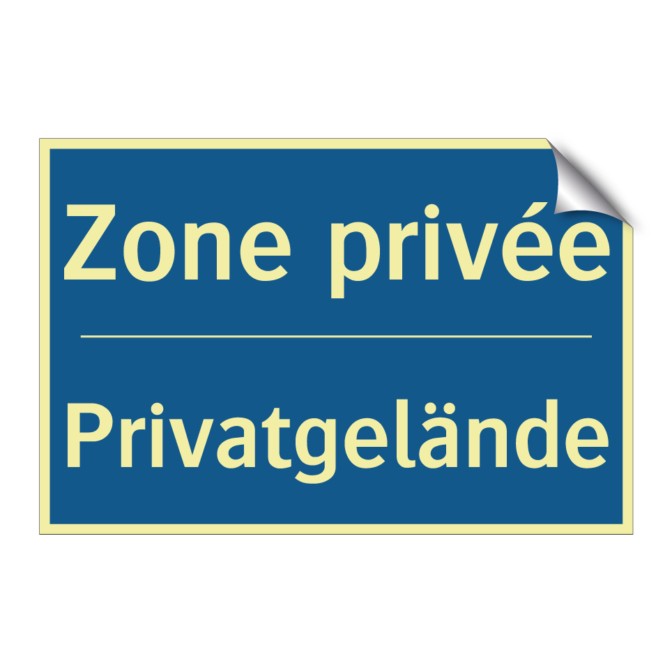 Privatgelände - Zone privée