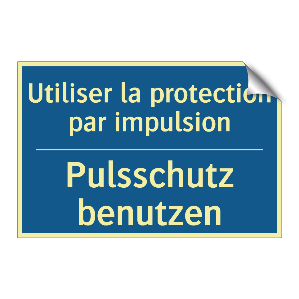 Pulsschutz benutzen - Utiliser la protection par impulsion /.../