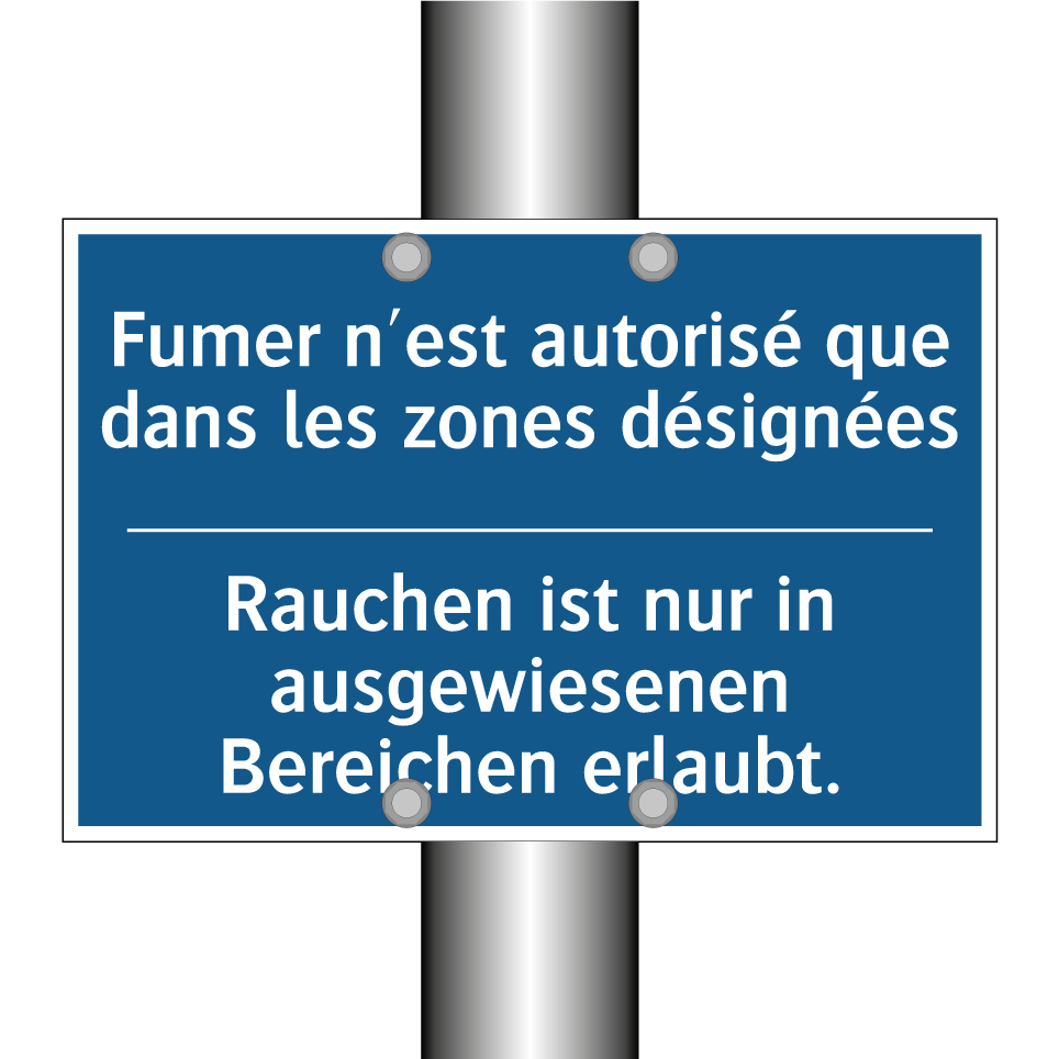 Rauchen ist nur in ausgewiesenen  /.../ - Fumer n'est autorisé que dans  /.../