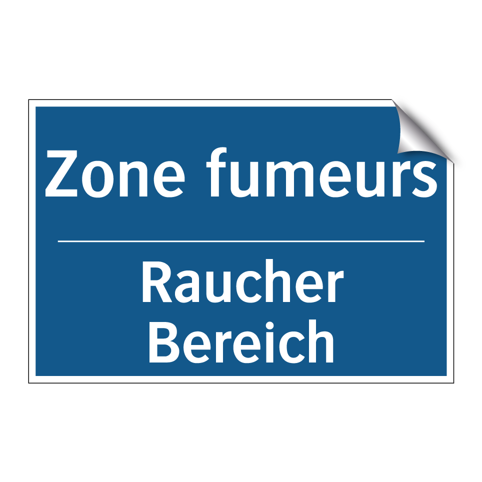 Raucher Bereich - Zone fumeurs