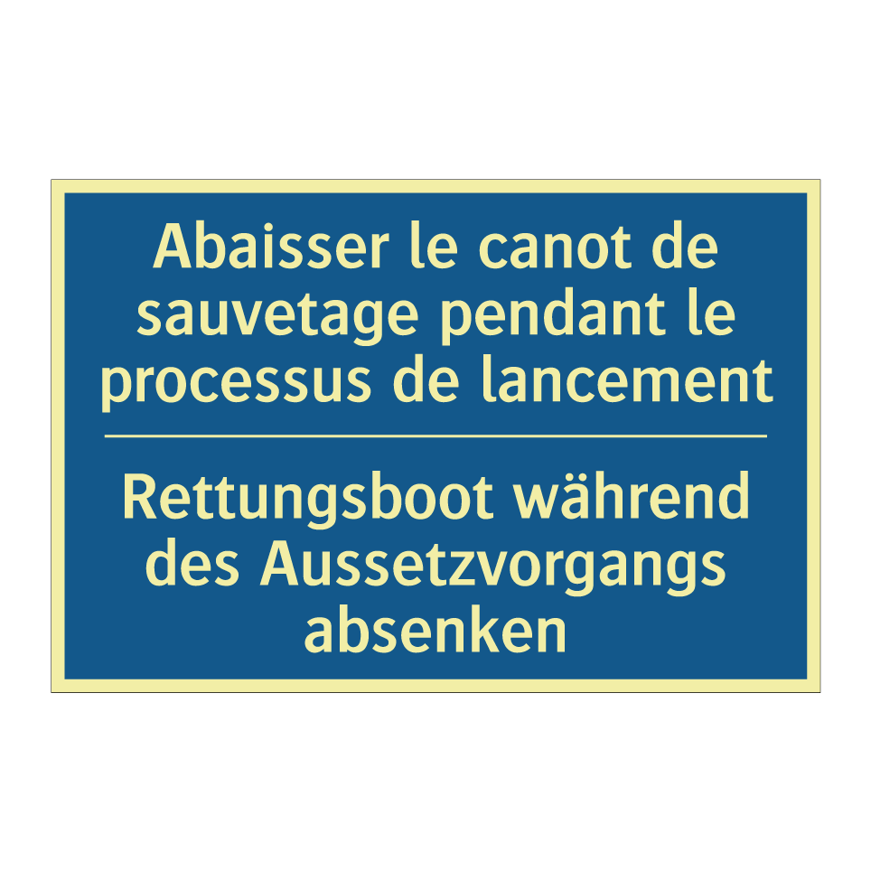 Rettungsboot während des Aussetzvorgangs  /.../ - Abaisser le canot de sauvetage  /.../
